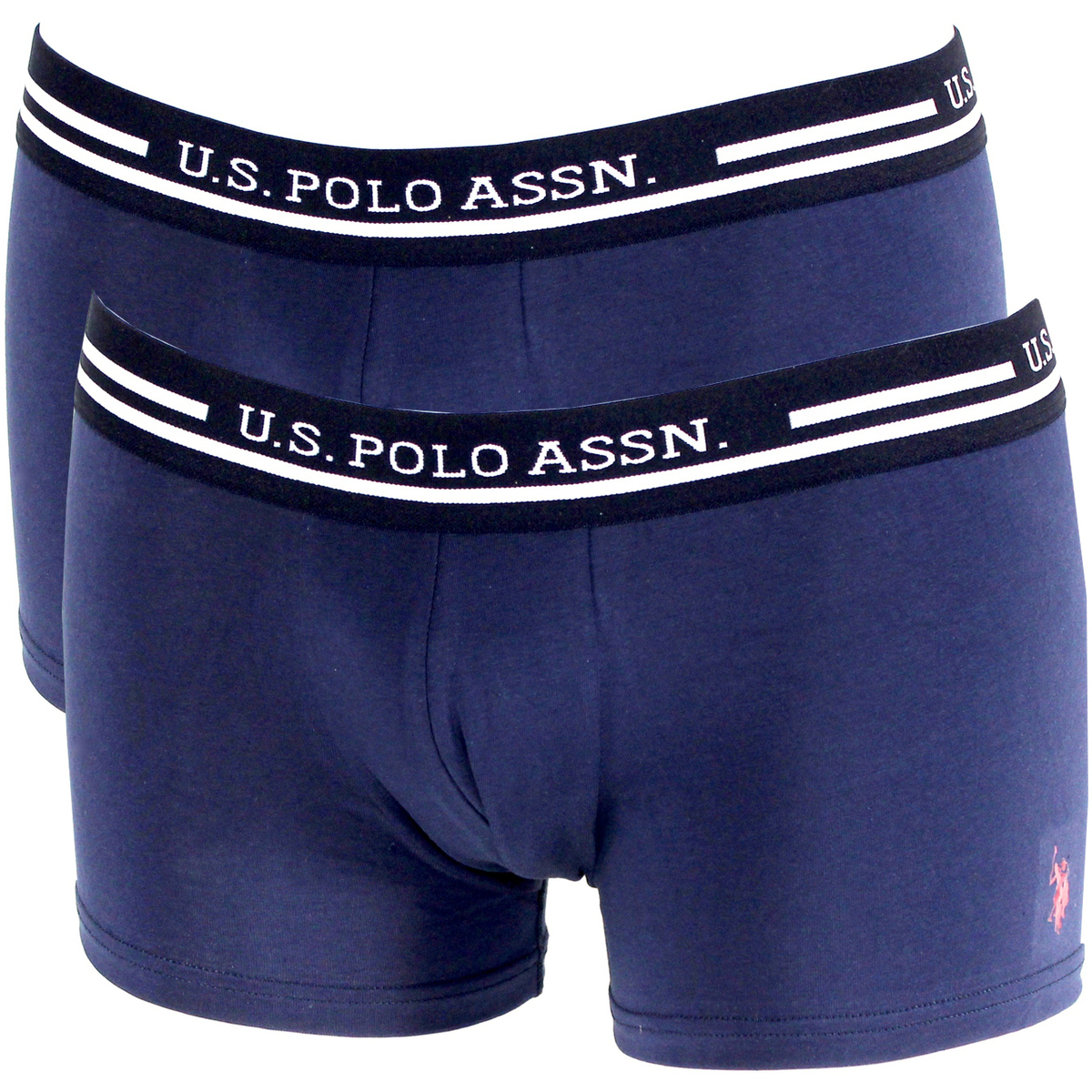 Sous-vêtements Boxers Boy Knitted Regular Fit Short Sleeve Polo T-Shirt. PACK DE 2 BOXERS BASICS NAVY  LOW - US POLO ASSN Marine