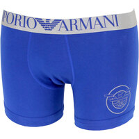 Sous-vêtements Boxers Armani Swimwear Emporio BOXER LONG ICONIC TERRY BLEU 8A595 - EMPORIO ARMANI Swimwear Bleu
