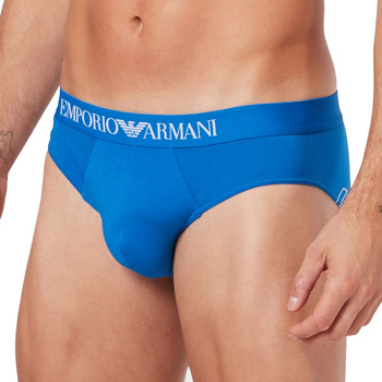 Sous-vêtements Slips Armani Emporio SLIP PURE ORGANIC COTTON BLEU - EMPORIO ARMANI Bleu
