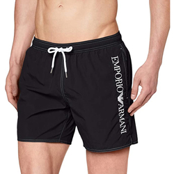 Vêtements Maillots / Shorts de bain Armani Swimwear Emporio SHORT DE BAIN EMBROIDERY LOGO NOIR - ARMANI Swimwear Noir