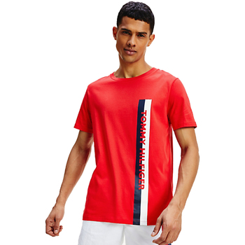 Vêtements T-shirts manches courtes Tommy Hilfiger T-SHIRT CREW NECK ROUGE M01744  - Rouge