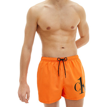 Vêtements Maillots / Shorts de bain Calvin Klein Jeans SHORT DE BAIN DRAWSTRING ORANGE M00591  - Orange