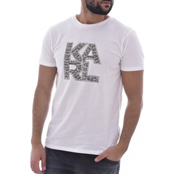 Vêtements T-shirts manches courtes Karl Lagerfeld T-SHIRT LIBRARY BLANC - Blanc