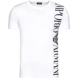 Vêtements T-shirts manches courtes Armani Swimwear Emporio T-SHIRT BANDE LOGO COL ROND BLANC - EMPORIO ARMANI Swimwear Blanc