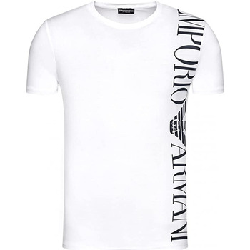 Vêtements T-shirts manches courtes Armani Emporio T-SHIRT BANDE LOGO COL ROND BLANC - EMPORIO ARMANI Blanc