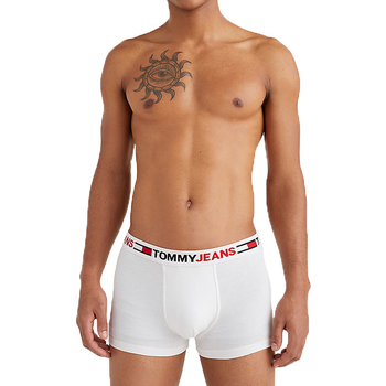 Sous-vêtements Boxers Tommy Hilfiger BOXER BLANC A CEINTURE LOGOTEE  - Blanc