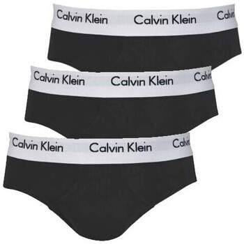 Sous-vêtements Slips Calvin Klein Jeans PACK DE 3 SLIPS NOIR COTON U2661G-001 - Noir