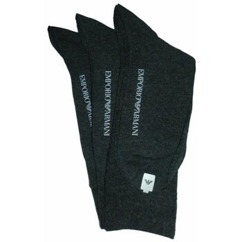 Sous-vêtements Chaussettes de sport Armani Emporio ARMANI CHAUSSETTES GRISE PACK DE 3 Gris