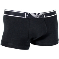 Sous-vêtements Boxers Armani Swimwear Emporio BOXER NOIR STRETCH COTON CEINTURE ARGENTEE- EMPORIO ARMANI Swimwear Noir