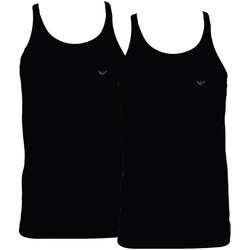 Vêtements T-shirts manches courtes Armani Swimwear Emporio PACK DE 2 DEBARDEURS NOIR BASIC EAGLE - EMPORIO ARMANI Swimwear Noir