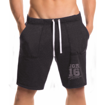 Vêtements Shorts / Bermudas Jor SHORT DE SPORT MI LONG FIGHTER NOIR  0298 - Noir