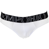 Sous-vêtements Slips Armani Swimwear Emporio SLIP BLANC EAGLE NOIR - EMPORIO ARMANI Swimwear Blanc