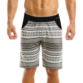 Vêtements Shorts / Bermudas Modus Vivendi BERMUDA GRAPHIC BLANC/NOIR 04761  - Blanc