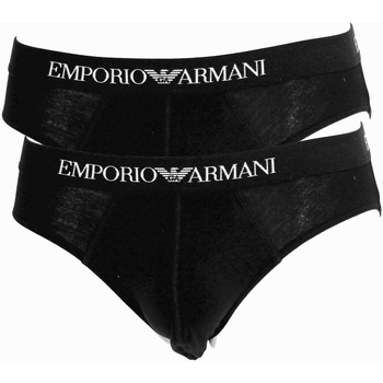 Sous-vêtements Slips Armani Emporio PACK DE 2 SLIPS CLASSIC NOIR  - EMPORIO ARMANI Noir