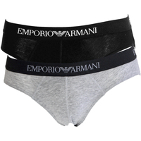 Sous-vêtements Slips Armani Swimwear Emporio PACK DE 2 SLIPS CLASSIC NOIR/GRIS  - EMPORIO ARMANI Swimwear Gris