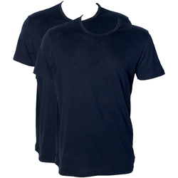 Vêtements T-shirts manches courtes Armani Swimwear Emporio PACK DE 2 T-SHIRT CLASSIC NAVY  COL ROND - EMPORIO ARMANI Swimwear Marine