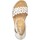 Chaussures Femme Sandales et Nu-pieds Rieker Sandales nu-pieds blanches Femme Argenté