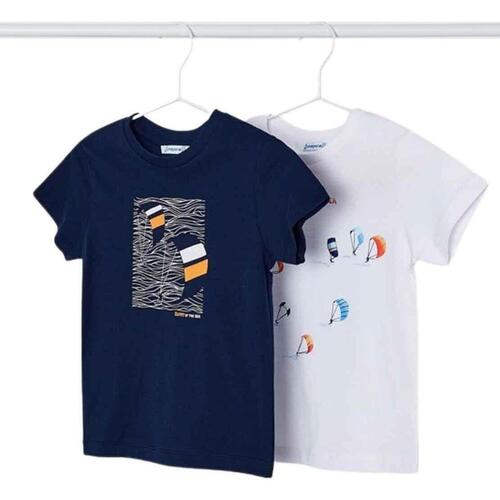 Vêtements Garçon T-shirts van & Polos Mayoral  Bleu