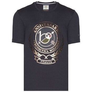 Vêtements Homme T-shirts manches courtes Aeronautica Militare TS2118J59408347 Bleu marine, Doré
