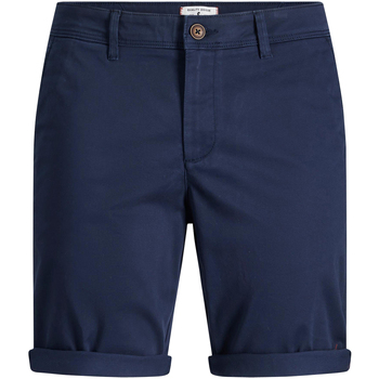 Vêtements Homme ribbed-knit Shorts / Bermudas Jack & Jones Short coton BOWIE SHORT Marine