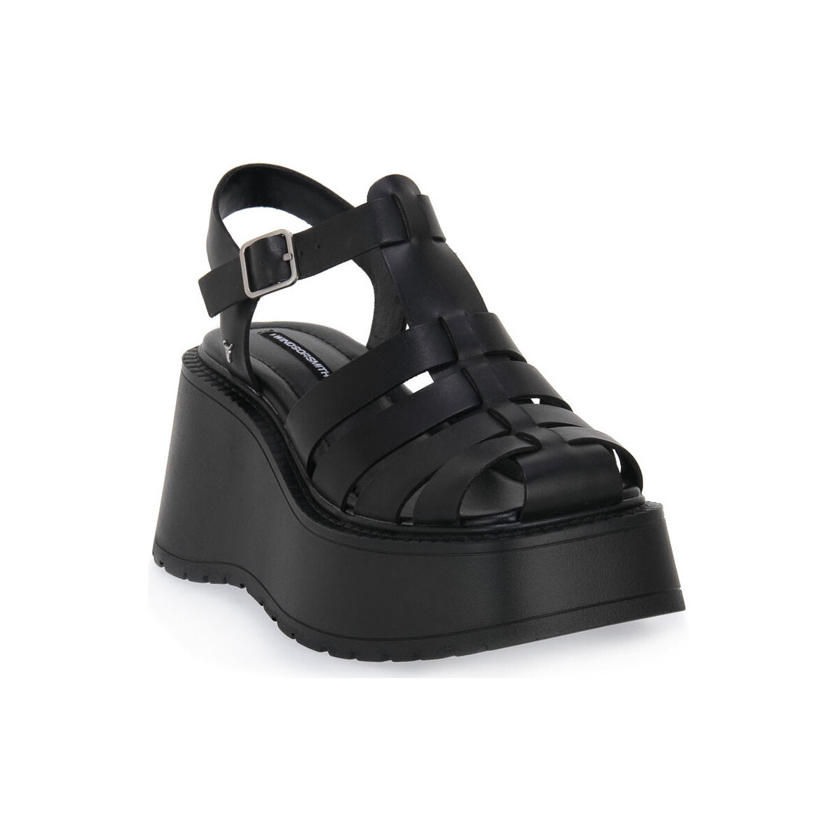 Chaussures Femme Sandales et Nu-pieds Windsor Smith CRUSH BLACK LEATHER Noir