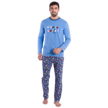 Vêtements Homme Pyjamas / Chemises de nuit Achile Pyjama long en pur coton jersey 