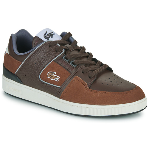 Chaussures Homme Baskets basses Lacoste Siyah COURT CAGE Marron