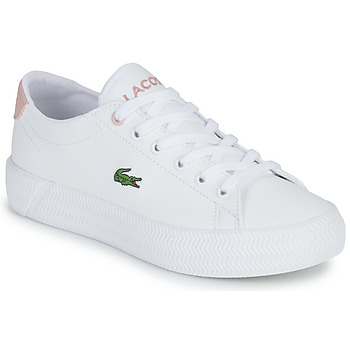 Chaussures Fille Baskets basses Lacoste GRIPSHOT Blanc / Rose