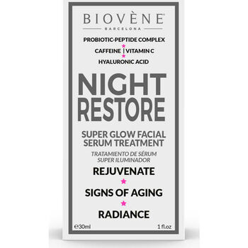 Beauté Anti-Age & Anti-rides Biovène Night Restore Super Glow Facial Serum Treatment 