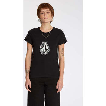 Vêtements Femme T-shirts manches courtes Volcom Camiseta Chica  Radical Daze Tee Black Noir