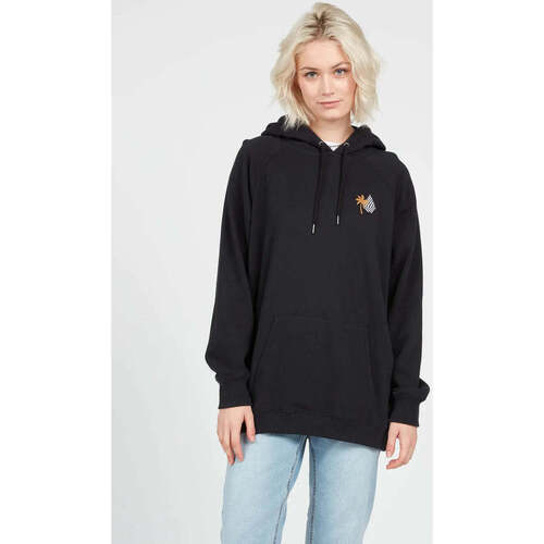 Vêtements Femme Polaires Volcom Sudadera Chica  Truly Stocked BF Pullover Black Noir