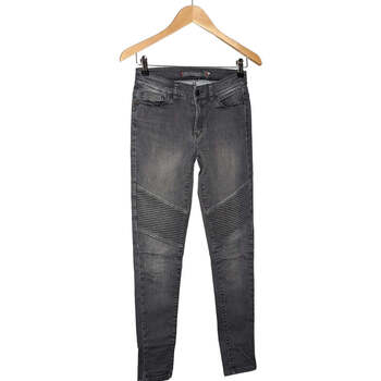 jeans ikks  jean slim femme  34 - t0 - xs gris 