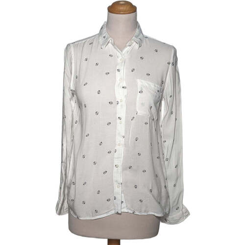 Vêtements Femme Chemises / Chemisiers Pull And Bear chemise  36 - T1 - S Blanc Blanc
