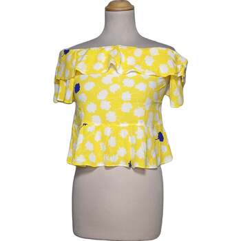 Vêtements Femme T-shirts & Polos Zara top manches courtes  34 - T0 - XS Jaune Jaune