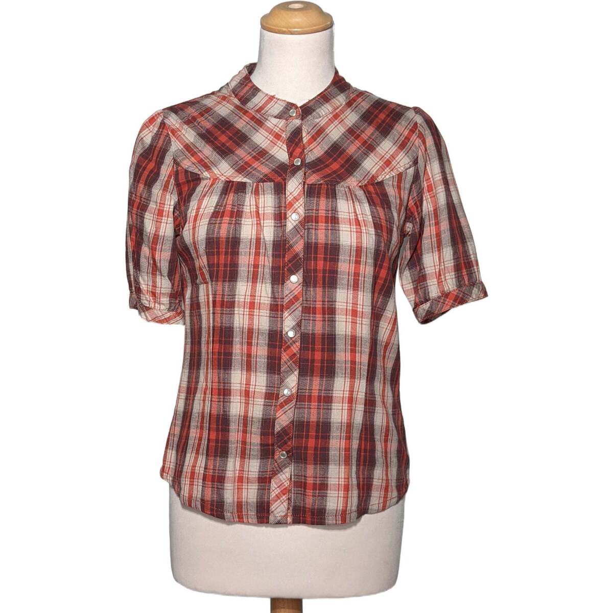 Vêtements Femme ou tour de hanches se mesure à lendroit le plus fort chemise  34 - T0 - XS Rouge Rouge