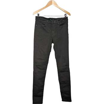 Vêtements Femme Pantalons Uniqlo pantalon slim femme  38 - T2 - M Noir Noir