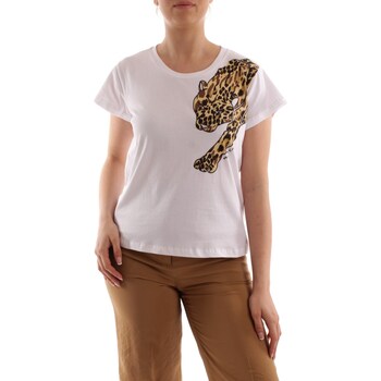 Vêtements Femme T-shirts manches courtes Manila Grace T414CU Blanc