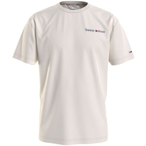 Vêtements Homme T-shirts & Polos Tommy Jeans T Shirt Homme  Ref 59269 Blanc Blanc