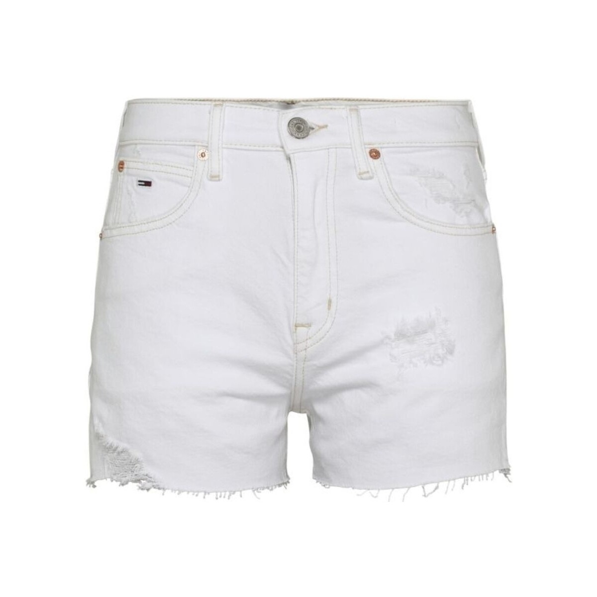 Vêtements Femme Shorts / Bermudas Tommy Jeans Short en jean  Ref 59722 1ce Blanc Blanc