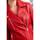 Vêtements Femme Vestes en cuir / synthétiques Cityzen ELSA AGNEAU PERLE ROUGE DOREE Rouge