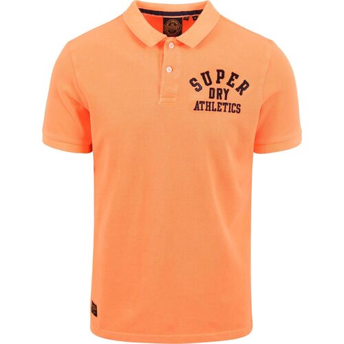 Vêtements Homme T-shirts graphic & Polos Superdry Polo Superstate Orange Classique Orange