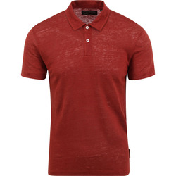 Vêtements Homme T-shirts & Polos Marc O'Polo Polo Lin Rouge Rouge
