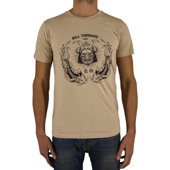 Vêtements Homme T-shirts manches courtes Billtornade Print Beige