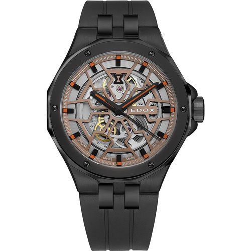 The Indian Face Homme Montres Analogiques Edox 85303-37NCA-BEIO, Automatic, 43mm, 20ATM Noir