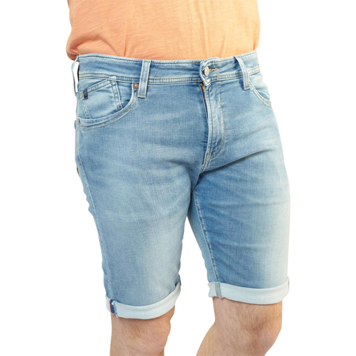 Vêtements Homme Shorts / Bermudas Le Temps des Cerises Short coton slim Bleu