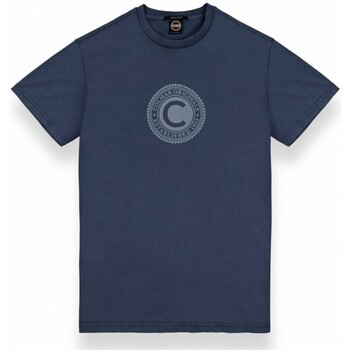 Vêtements Homme Rideaux / stores Colmar T-shirt effet us avec imprim sur la poitrine Bleu