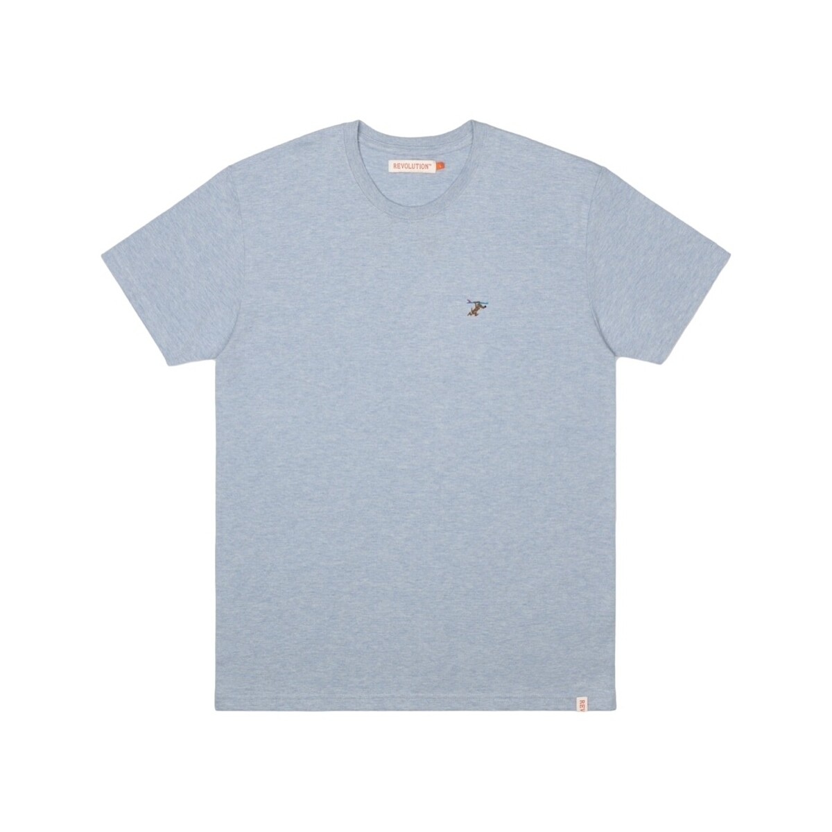 Vêtements Homme T-shirts & Polos Revolution Regular T-Shirt 1308 RUN - Light Blue Bleu