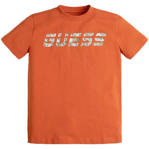 Vêtements Garçon T-shirts manches courtes Guess G-L1BI33J1311 Orange