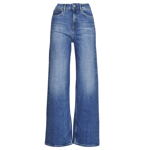 Vêtements Femme Erika Cavallini straight-leg turn-up jeans Pepe jeans LEXA SKY HIGH Bleu