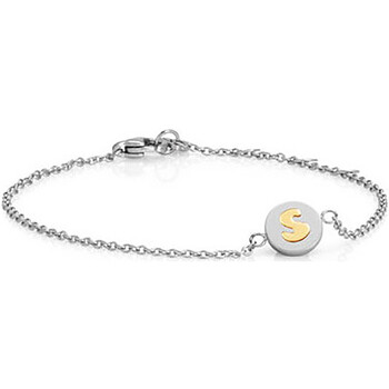 Montres & Bijoux Femme Bracelets Nomination Bracelet  collection My Bonbons lettre S Blanc